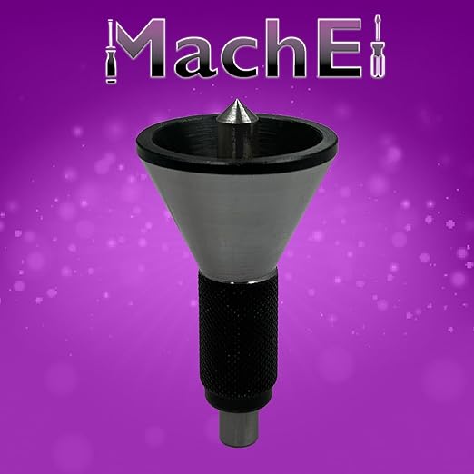 MachEl Engineer's Bell Punch Hand DIY Center Finding Tool ??75mm Length, 43mm Base Diameter, 35mm Cone Height, 40mm Handle Grip ??Quick, Easy & Accurate Centering of Round Bars.