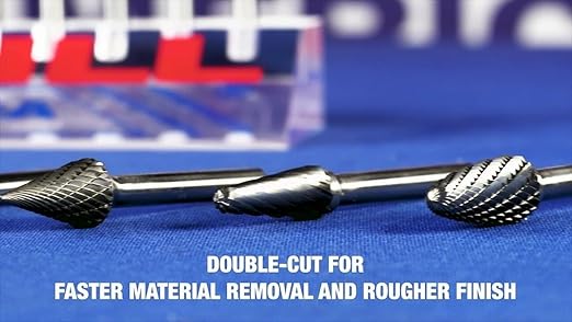 Drill America 8 Piece Carbide Burr Kit, DUL Series
