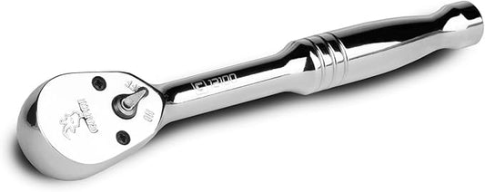 Capri Tools 1/4-Inch Drive Low Profile Ratchet, True 72-Tooth, 5-Degree Swing Arc