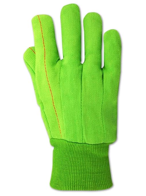 MAGID MultiMaster Double Palm Canvas Gloves with Knit Wrist, 48 Pairs, Size Men's Jumbo (Fits XL) (796JKW)