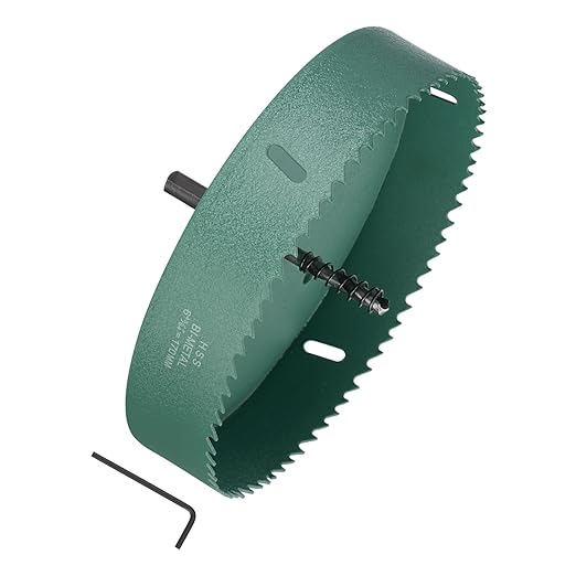 Bi-Metal Hole Saw, 170mm 6-45/84 Inch Dia Hole Saw, High Speed Steel Cutter - (Applications: for Wood Brass Zinc), 1-Pieces