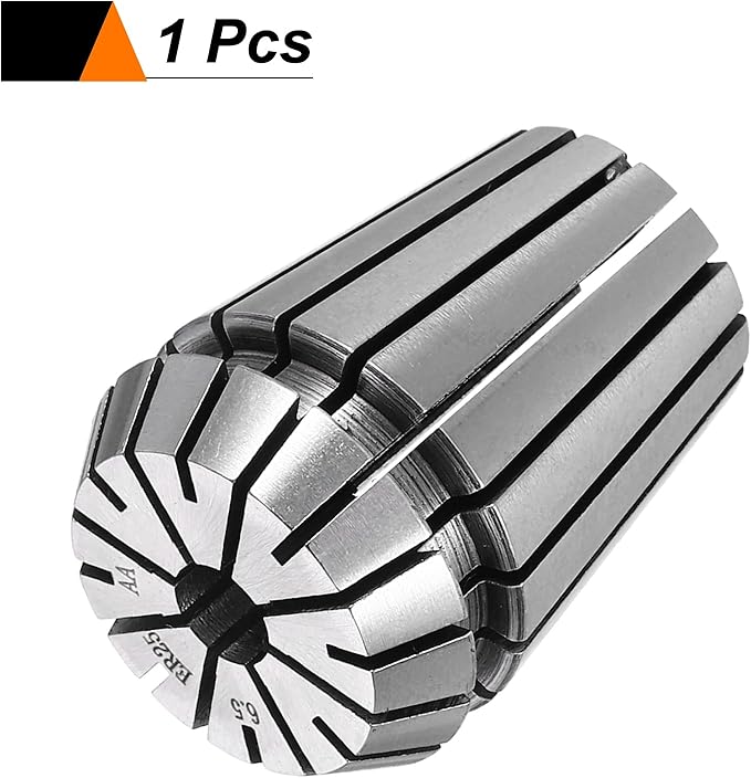 HARFINGTON Spring Collet Chuck ER25 6.5mm 65Mn Spring Steel Precision Router Collets for CNC Engraving Milling Lathe Tool
