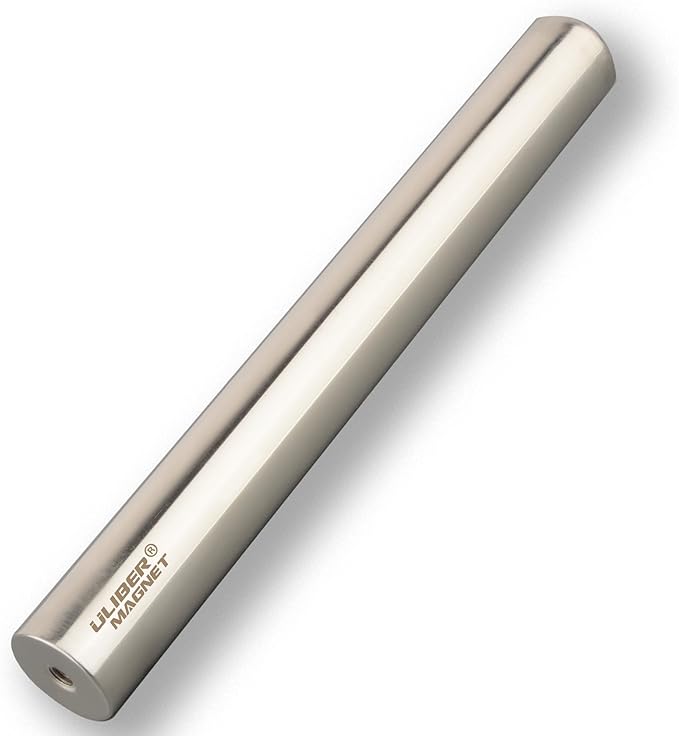 ULIBERMAGNET Magnetic Filter Rod,12000 Guass Neodymium Magnets Rod, Super Strong Magnetic Filter Cylinder Bar for Filter Dry Powder, Oil Filter, Iron Slag, Magnetized Water Impurity