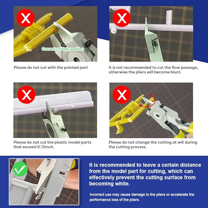 stedi 4.7-inch Model Nipper, with Ultra-thin Single-edge and Blade Case Plastic Model Tools for Gundam Repairing Plastic Model and Fixing竊똁lue