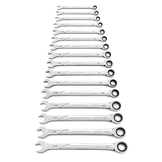 GEARWRENCH 16 Pc. 120XP Universal Spline XL Ratcheting Combination Metric Wrench Set - 86427