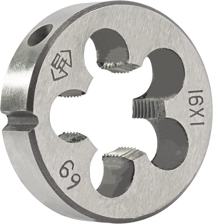 Aceteel M16 x 1 Metric Round Die, Machine Thread Die M16 X 1.0mm Right Hand