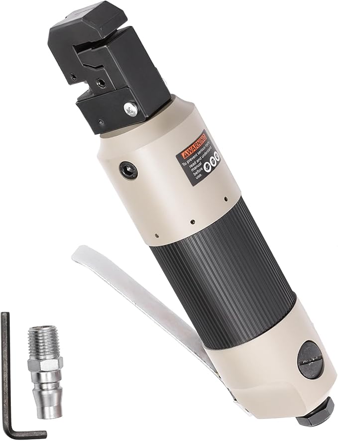 Pneumatic Straight Punch Flange Tool, Auto Body Air Hole Punch and Crimper Flange Tool Sheet Metal Flanging, Car Repair