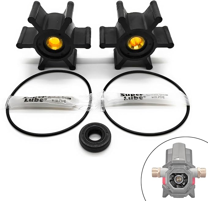 REPLACEMENTKITS.COM 2 Pack Impeller, O-Ring Kit & Oil Seal Complete Replacement Kit, Fully Compatible with Milwaukee M18 Transfer Pumps (Replaces Part 49-16-2771)