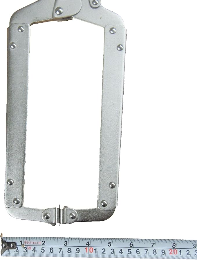 2-Pack 18 Inch Locking C Clamp Pliers with Swivel Jaw Pads, Max Jaw Opening 8-1/4", Drop-Forged Steel Vice Welding Clamps for Metalworking, Woodworking, Automotive
