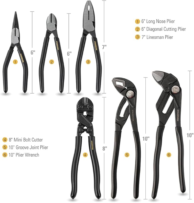 STARWORK TRUE MECHANIC??169-Piece Mechanics Tool Set, Professional, Metric
