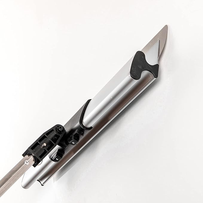 BHTOP Drywall Tools Skimming Blade with Extension Handle - 7", 10" 14??16??& 24" Blades Extruded Aluminum 301 Stainless Steel Construction Tools End Caps, Wall-Board with 0.5mm&0.35mm Thickness