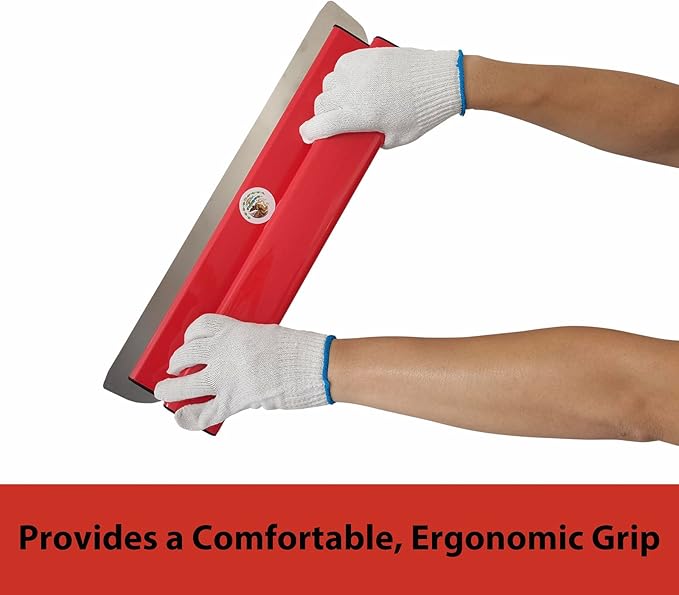 Mexican Style Drywall Tools Skimming Blade with Extension Handle - 12", 20" & 32" Blades with 2 Pack 0.3 mm Blades, Construction Tools End Caps, Wall-Board with Outer Box i