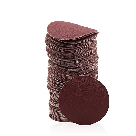 SPEEDWOX 100pc 2 inch Sanding Discs Hook and Loop Sandpaper 180 Grit Sander Disc Sanding for Sanders Drill Grinder Rotary Tools Attachment Woodworking Wood Auto, No Hole