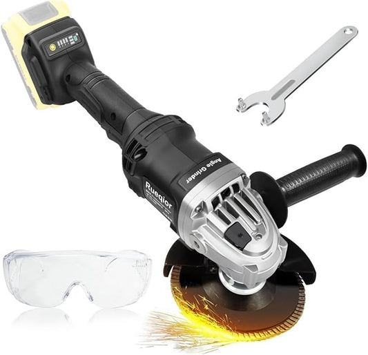 Cordless Angle Grinder for Dewalt 20V Battery, 10000 RPM Brushless Grinder 4-1/2", 3 Variable Speed Power Grinder for Cutting, Griding, Polishing (No Battery)