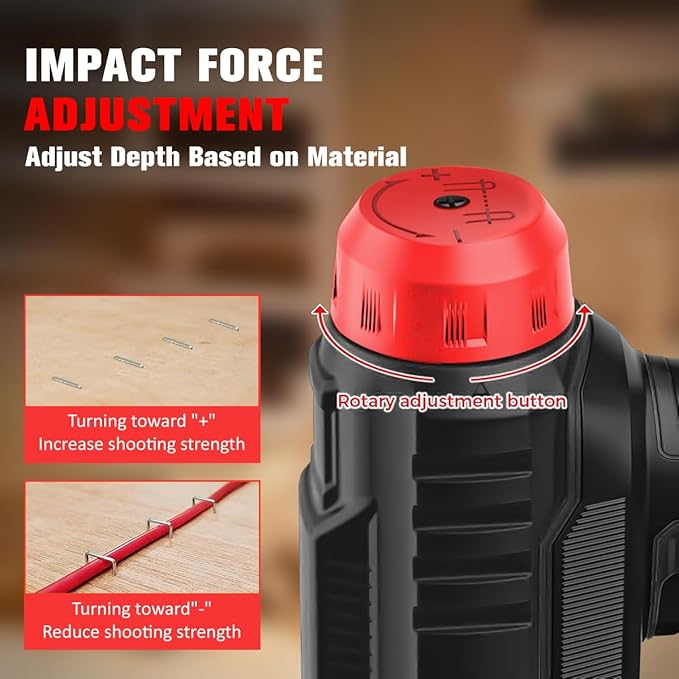 20v Cordless Staple Gun Brad Nailer 2 in 1 Aluminum Metal magzine 1 Hour Fast Charger 2000mA Lithium Battery 2000pcs Free Staples(90 4/5??000+18GA 1?쓝1000) in Tool Case