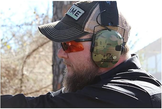 Walker's Razor Slim Ultra Low Profile Compact Design Adjustable Range Shooting Hunting Hearing Protection Electronic Earmuffs
