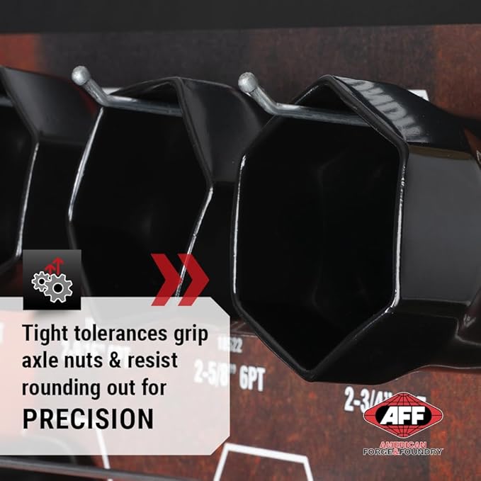 AFF 6 pt and 8 pt Mixed Axel Nut Socket Shop Display with Graphic Overlay Kit, 18501P