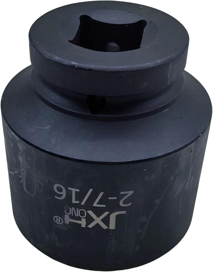 1" Drive 2-7/16" Jumbo Impact Socket, 6-Point, Heat Treated Cr-Mo Alloy Steel