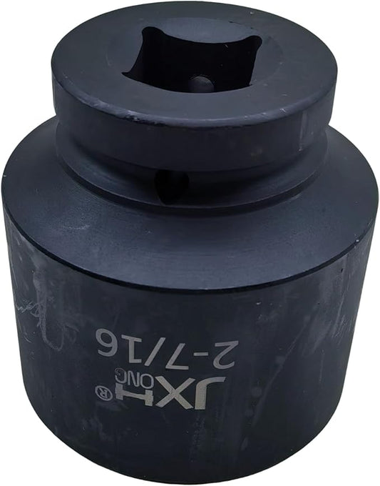1" Drive 2-7/16" Jumbo Impact Socket, 6-Point, Heat Treated Cr-Mo Alloy Steel