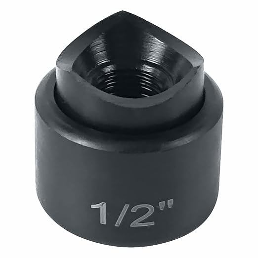 AMZCNC 1/2" Conduit Punch and Die for Hydraulic Knock Out Driver 7/16"-20UN Thread ((Conduit Hole Size) 1/2")(Actual Hole Size: 0.89")