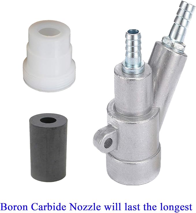 Sand Blaster Gun Kit,Sandblaster Sandblasting Gun for Sandblast Blast Cabinet with Boron Carbide Nozzle (8MM)