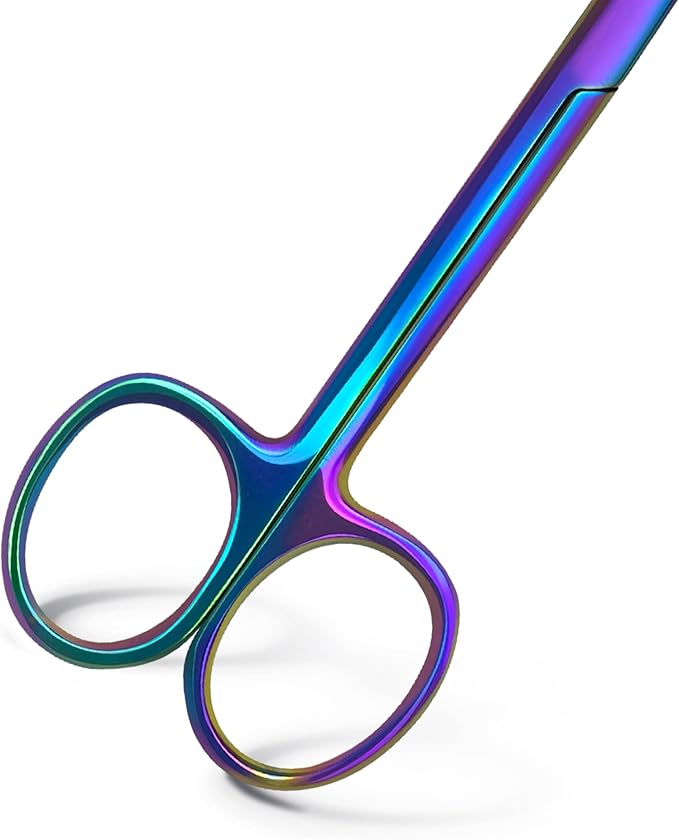 North Bend Craft Scissors 4.5" Rainbow - Precision Cutting Shears, Multicolor Crafting Scissors - for DIY Projects & Craft Tasks