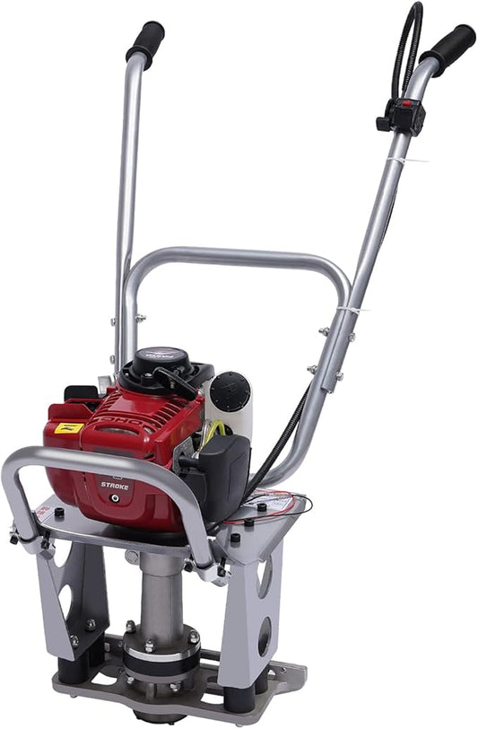 4-Stroke Gas Concrete Vibrating Machine, 900W 35.8CC Commercial Power Screed Vibrating Screed Power Unit Concrete Wet Screed Gasoline Cement Vibrator with 0.65L Fuel Tank for Pavement & Bridge Decks