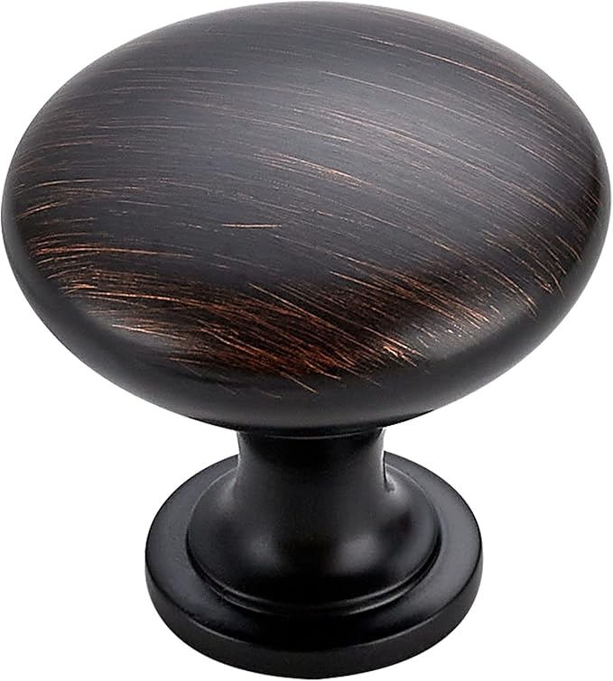 Ravinte 15 Pack Cabinet Knobs - Oil Rubbed Bronze & Brass Drawer Pulls & Door Knobs for Kitchen & Dresser Drawers