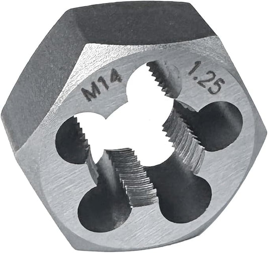 Yamesh M14 x 1.25 Hex Die Rethreading Die Thread Die Carton Steel For Right Hand