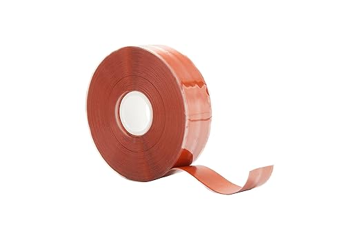 BSTFLEX 1" x 36' Red Self-Fusing Silicone Tape, Hose Repair Wrap, Heavy Duty and Leak Proof Rubber Hose Tape for Gym Equipment Hose Emergency Repair (0.5mm in Thickness)