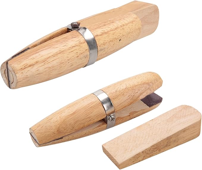 Wooden Ring Clamp, Portable Jaws Hand Tool for Jewelry Making Stone Setting Small Objects Grinding,Polishing,Engraving Repair