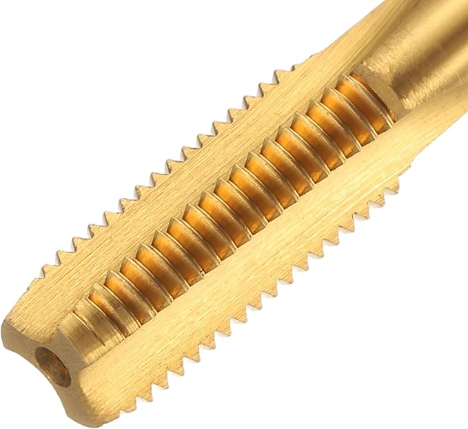 uxcell Metric Thread Tap M10 x 1.25 H2 130mm Straight Flute Screw Thread Milling Machine Taps Threading Tapping Repair Tool