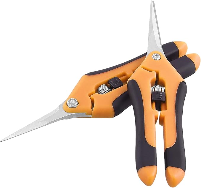 15 PCS 6.5 inch Garden Pruning Shears, Gardening Hand Pruners with Straight Stainless Steel Precision Blades, Pruning Shears Bud Trimming Scissors for Flowers Branches Precise Cuts