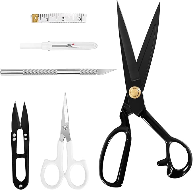 Professional Tailor Scissors 9 Inch - Fabric Scissors Heavy Duty, Sharp Sewing Shears for Cutting Fabric, Leather, Home, Office, Artists, Dressmakers