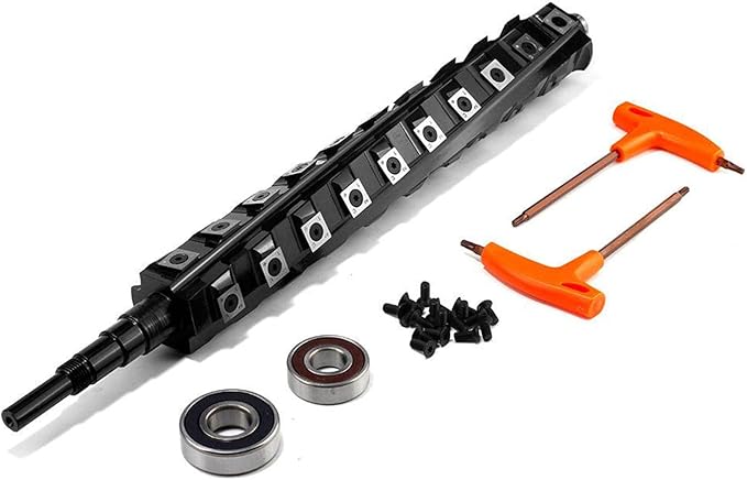FINDBUYTOOL Helical Cutterhead for Ridgid R4331 13 Inch Thickness Planer – Smoother Finish, Reduced Noise, Minimal Tear-Out – Compatible with Hardwood and Softwood