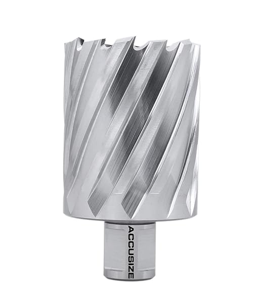 Accusize Industrial Tools 1-15/16 by 2'' Cutting Depth H.S.S. Annular Cutter with 1 Pc Pilot Pin, 2081-2036Pin