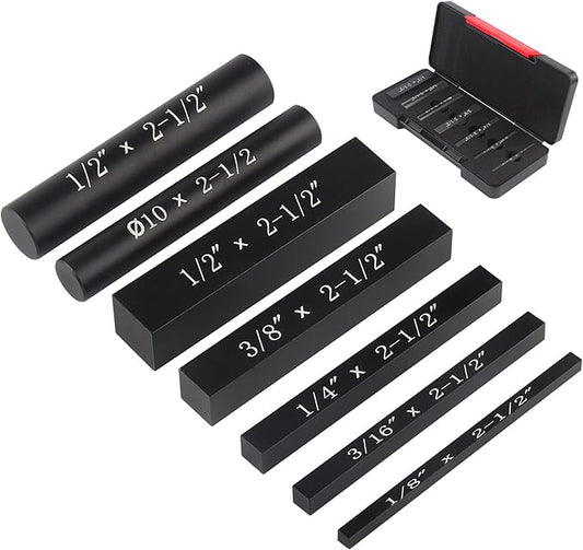 Setup Blocks Height Gauge Set, 7pcs Precision Aluminum Setup Bars for Router and Table Saw Accessories Woodworking Set Up, Bars Include Laser Engraved Size Markings