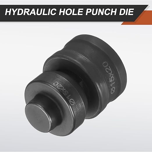 HARFINGTON Hydraulic Hole Punch Die 過15횞20mm Slot Hole 40Cr Steel Electric Punching Kit for CH60 Electric Punching Machine, Black