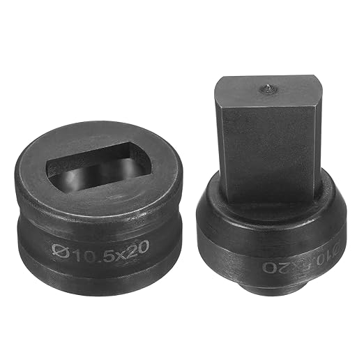 HARFINGTON Hydraulic Hole Punch Die 過10.5횞20mm Slot Hole 40Cr Steel Electric Punching Kit for CH60 Electric Punching Machine, Black
