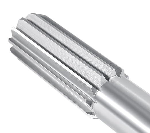 Accusize Industrial Tools 1-1/2'' H.S.S. M2 Straight Shank Straight Flute Chucking Reamer, Flute Length 3-1/2'', Oal 12-1/2'', Rh, 12 Flute, 5015-0340