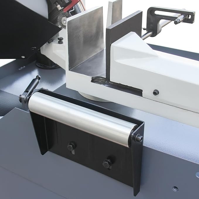 KAKA INDUSTRIAL Metal Band Saw,10-Inch x 7.9-Inch Band Saw 45°/60°/90° Miter Cutting,1.5HP Motor 115V/230V, Worm Gear Drive & Dual Coolant System for Steel, Aluminum, Pipe Fabrication BS-108G