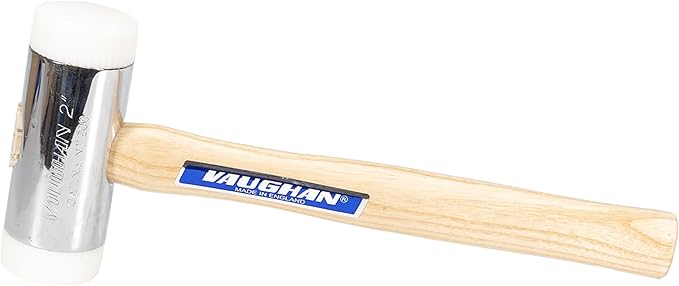 VAUGHAN Nylon Face Hammer, Chrome Plated Zinc Alloy Head, 2.75 Lbs, NT200, VN58416