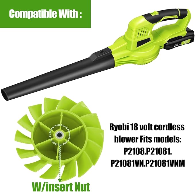 ONE+ 18V Blower P2108 P21081 529437003 529437001 for Ryobi Blower Fan