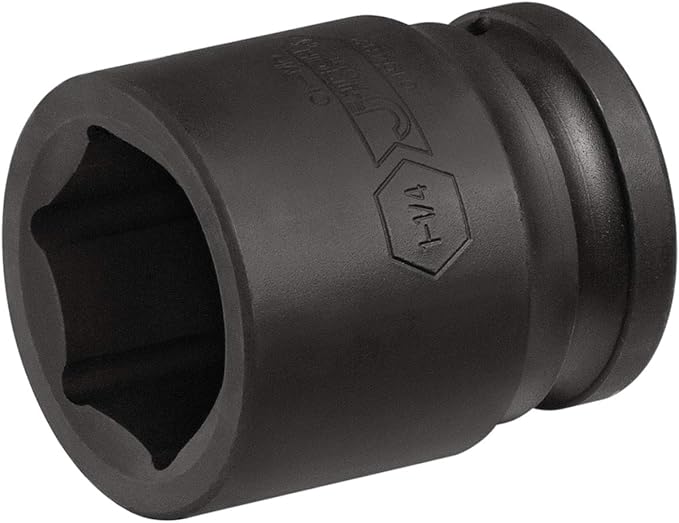 Jetech 3/4 Inch Drive 1-1/4 Inch Standard Impact Socket, Made with Chrome Molybdenum Alloy Steel, Heat Treated, 6-Point Design, SAE