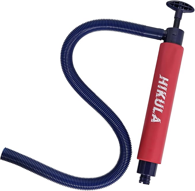 Manual Bilge Pump for Boats Kayak Canoe - Portable Siphon Pump, Kayak Bailer with Reversible Hose,Rose,19.3 Inch