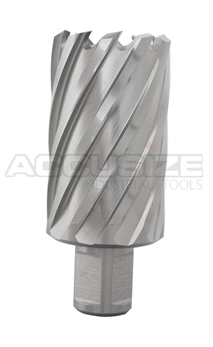Accusize Industrial Tools 1-1/2'' Diameter by 2'' Depth Hss Annular Cutter Plus 1 Pilot Pin, 3/4'' Weldon Shank, 2081-2029pin