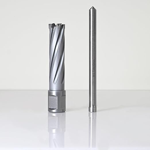 Wind Speed Carbide-Tipped Annular Cutter 11/16" Diameter x 2" Depth with Weldon Shank, High Precision Mag Drill Bit for Magnetic Drill Press, for Hard Material, Stainless Steel, Cast Iron, CT-500