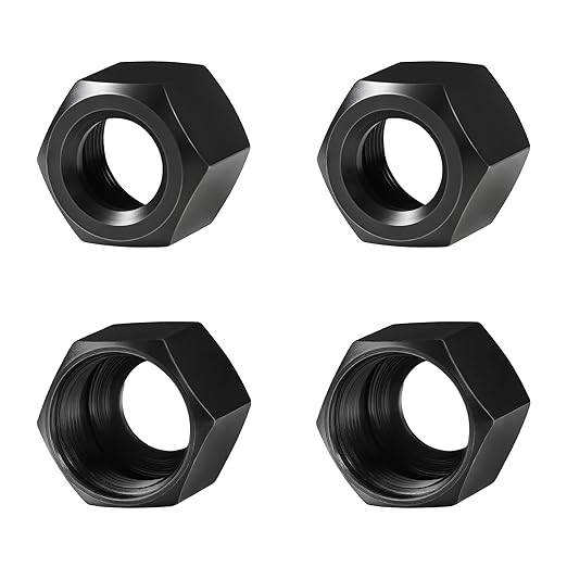 Zookpr 48-68-0031 1/4 Inch Die Grinders Collet Nut Replacement Parts for Milwaukee 2485-20, 2486-20, 2784-20, 5192, 5194, 5196 Die Grinder and 2723-20 Compact Router, 4 Pack