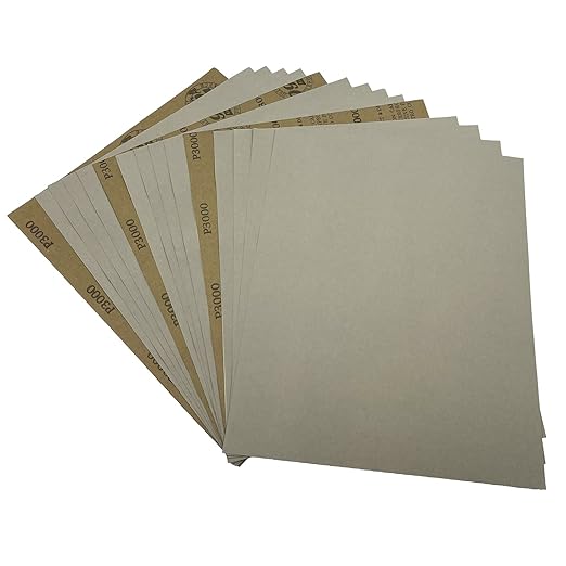 3000 Grit Wet Dry Sandpaper, 9 x 11 Inch Sanding Sheets, 15PCS Premium Silicon Carbide Sand Paper for Wood Metal Ceramic or Auto Polishing and Scratches Removing