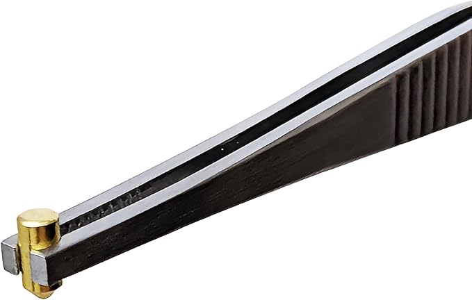Lock Pinning Tweezers - Grooved Tip for Easy Pin Loading and Cylinder Rebuilding - Ideal for Rekeying Kits, Locksmith Services and DIY Projects.